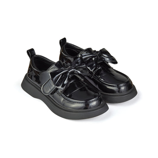 Black Mary Bow Shoes