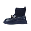Navy Mary-Chain Boots