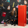 Black Poppy Knee High Socks