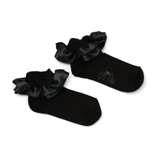 Black Pixie Ankle Socks