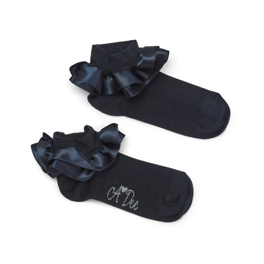 Navy Pixie Ankle Socks