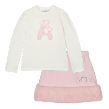 White Andrea Skirt Set