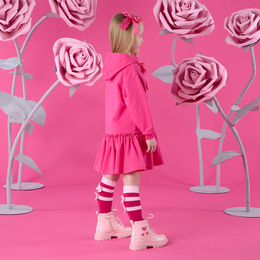 Fuchsia Astrid Knee High Socks