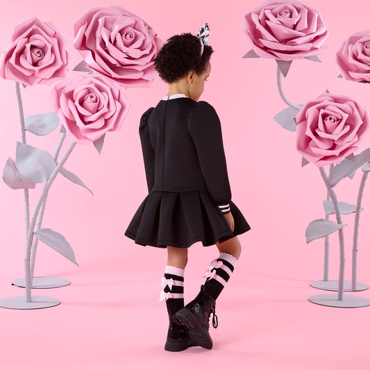 Black Astrid Knee High Socks