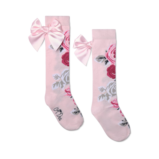 Pink Alessandra Knee High Socks