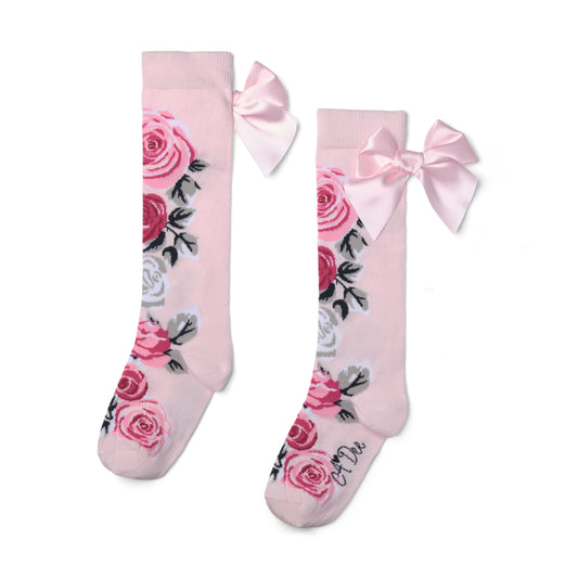 Pink Alessandra Knee High Socks