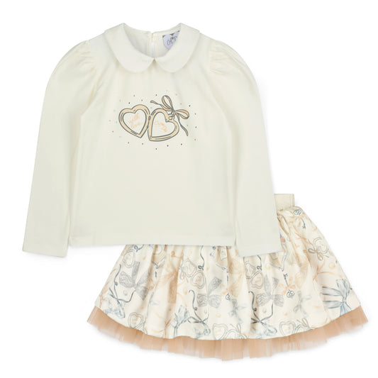 White Brie Skirt Set