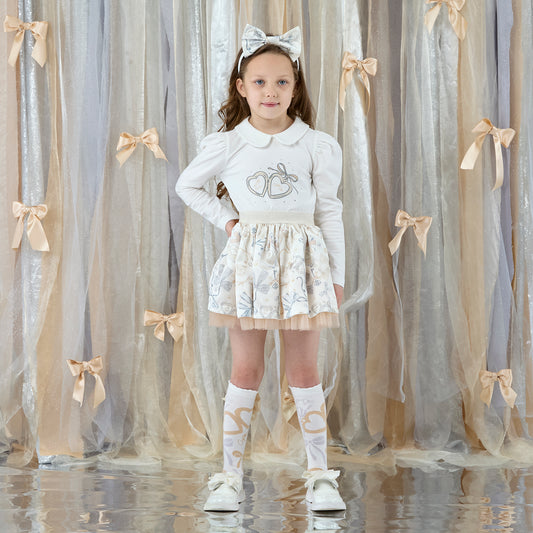 White Brie Skirt Set