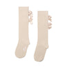 Beige Ariel Knee High Socks