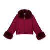 Burgundy Audrey Bomber