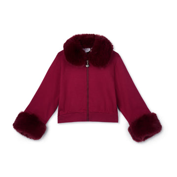 Burgundy Audrey Bomber