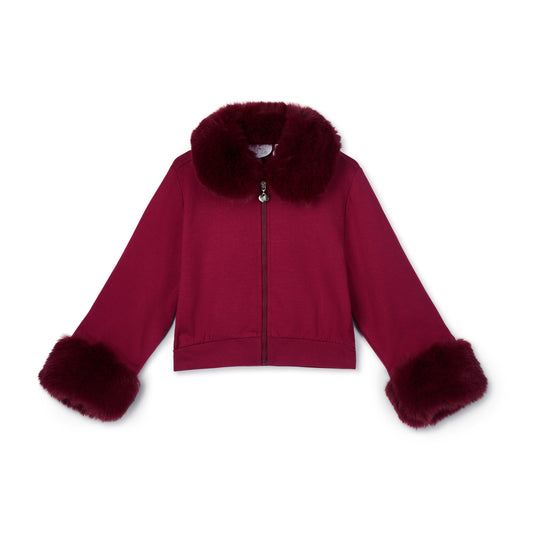 Burgundy Audrey Bomber
