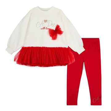 White Bonnie Legging Set