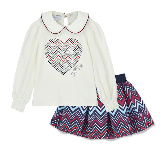 White Chloe Skirt Set