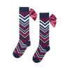 Navy Alessandra Knee High Socks