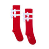 Red Astrid Knee High Socks