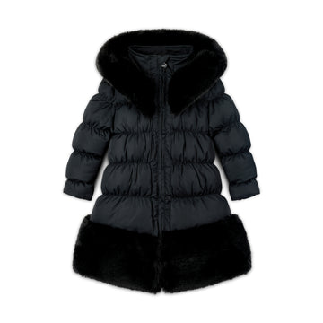 Black Rhea Long Length Jacket