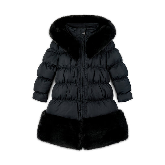 Black Rhea Long Length Jacket