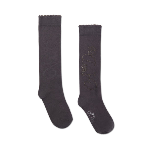 Grey Seren Knee High Socks