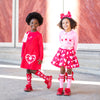 Red Leah Knee High Socks